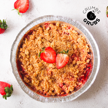 Load image into Gallery viewer, Strawberry Crumble Pie (Vegetarian-friendly, Gluten-free)  - Crumbs and Grubs